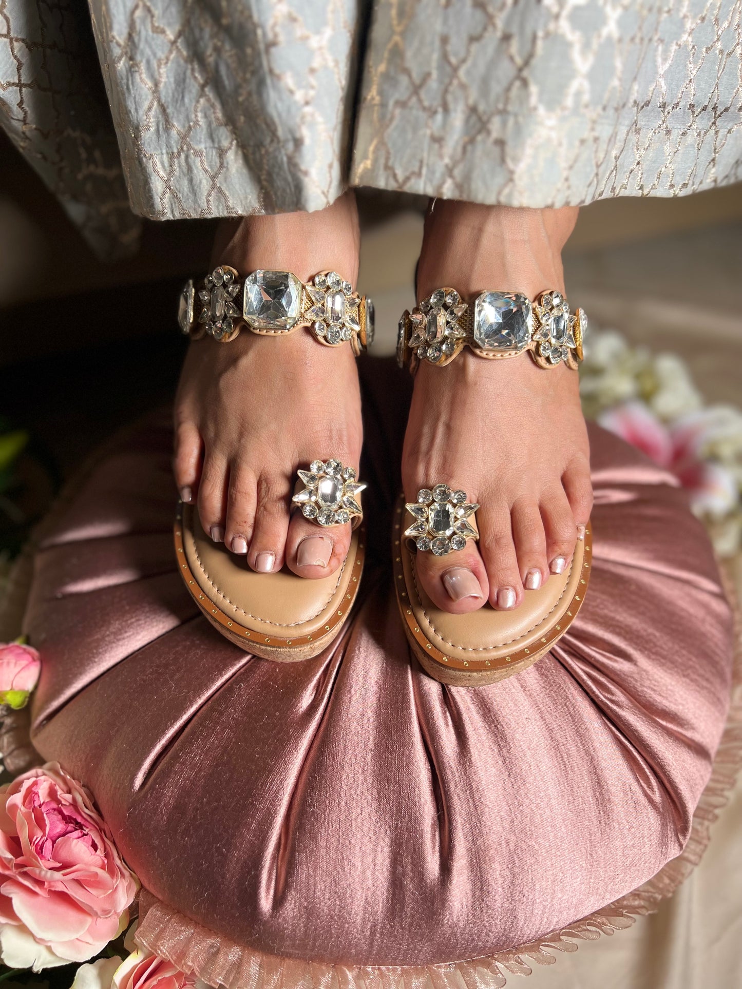 Aurora Crystal Gem Wedges