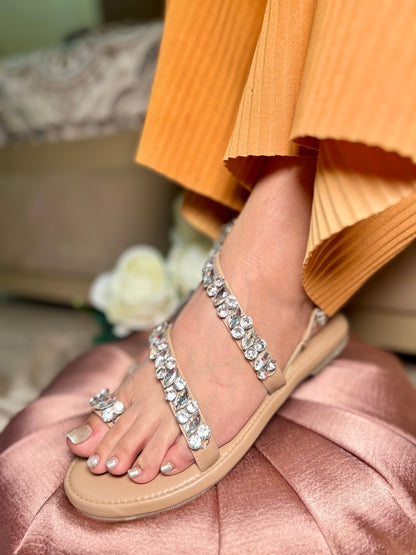 Diamond Anklet Affair Flats