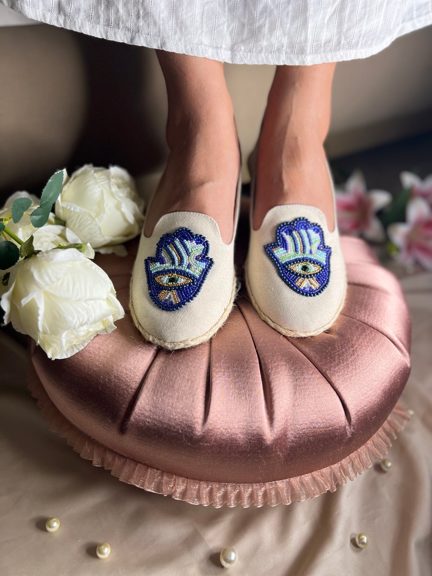 Evil Eye Handcrafted Espadrilles