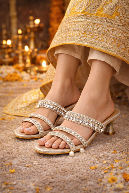 Noor Queen Crystal Heels