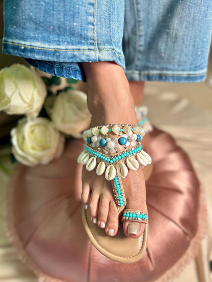 Seashell Cushioned Kolhapuri