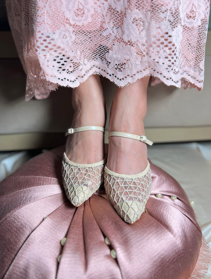 Mesh Glam Viral Heels