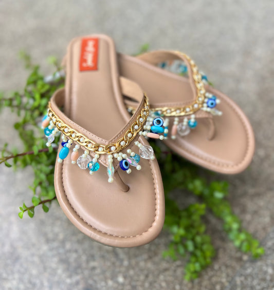 Evil Eye Charms V-Shape Flats