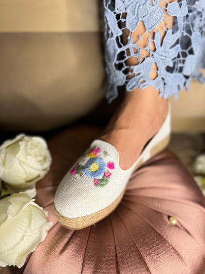 Bloom Embroidered Espadrilles (1 inch platform)