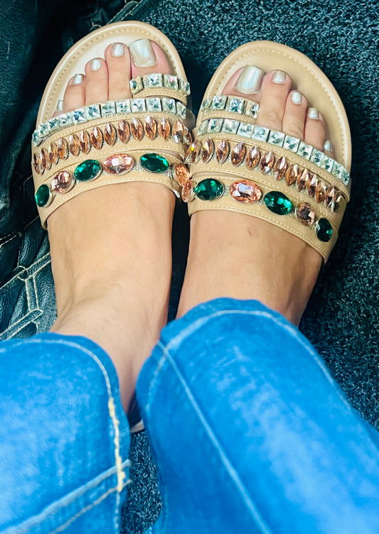 Rhinestone Bling Flats