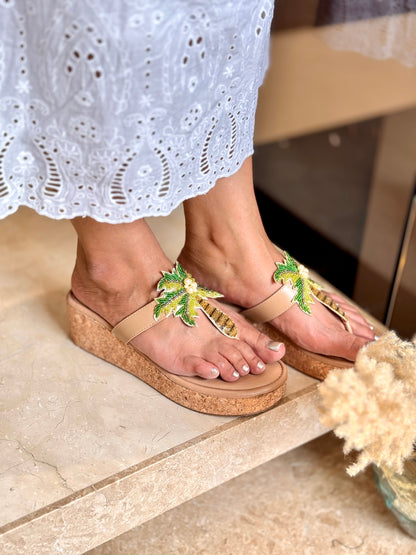 Tropical Tree Wedges Sandal Stories