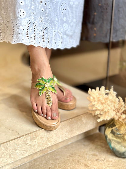 Tropical Tree Wedges Sandal Stories