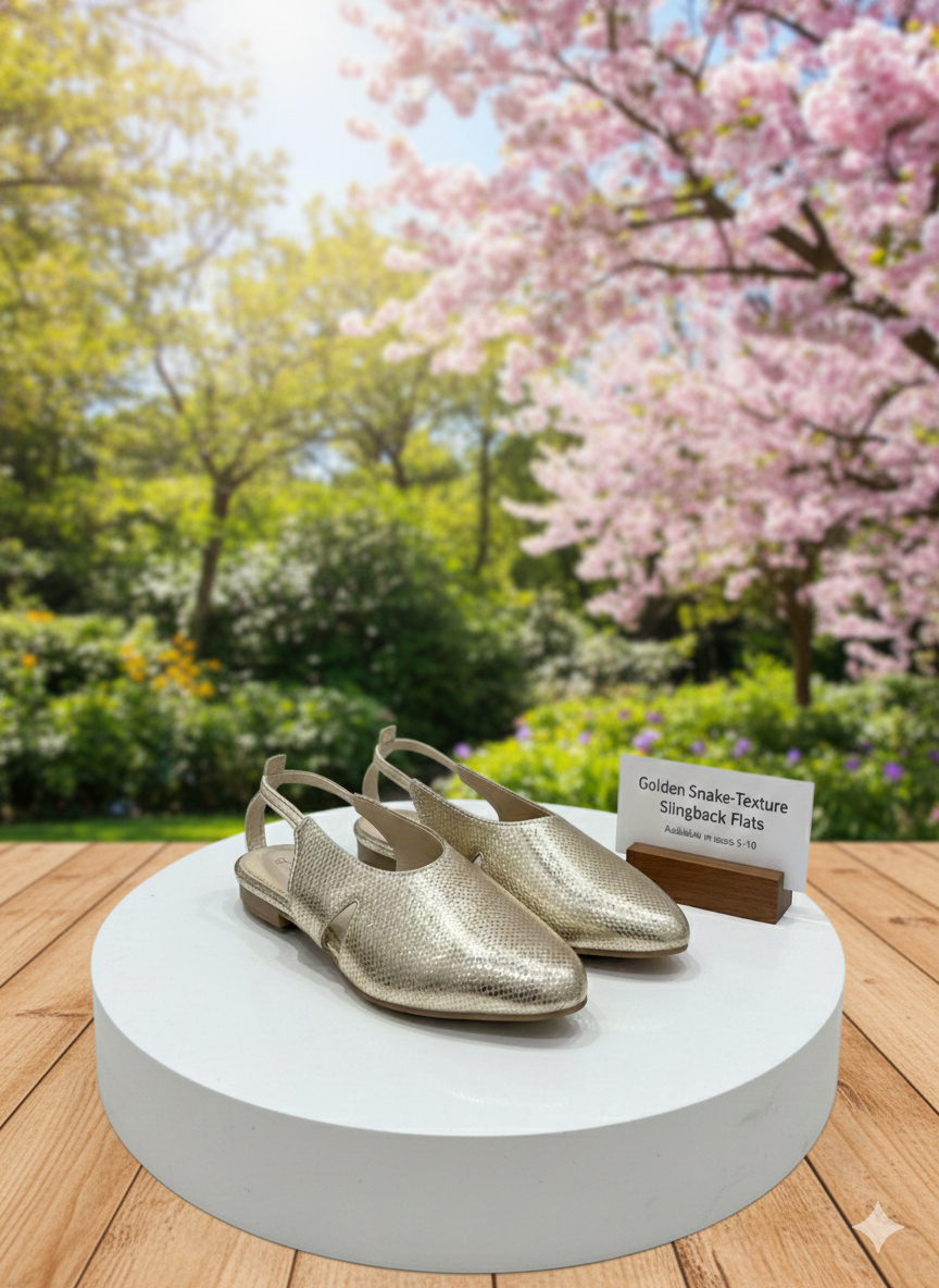 Luna Gleam Slingback Loafers