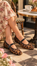 Leopard Luxe Embellished Ballerinas