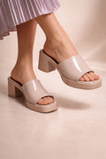 Urban Beige Muse Heels | 3 Inches