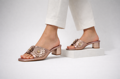 Livia Bloom Block Heels