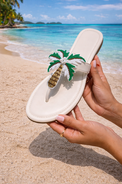 Ivory Palm Tree Flats