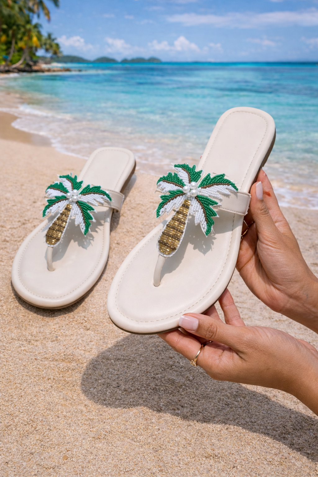 Ivory Palm Tree Flats