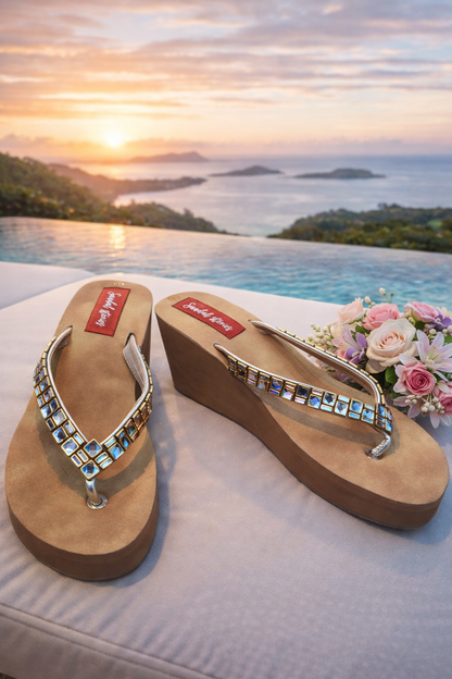 Gilded Glitz 3 Inch Wedges