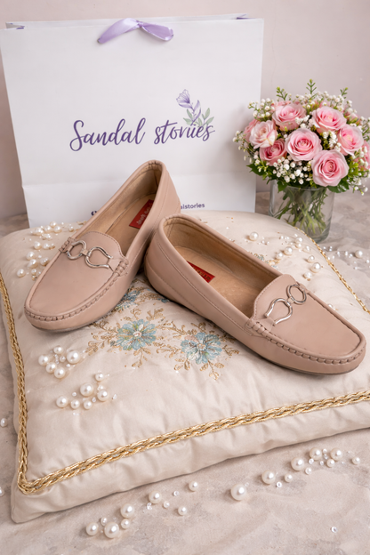 Rose Blush Horsebit Loafers | Supreme Comfort