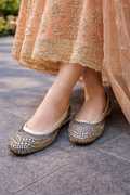 Sheer Zardosi Mesh Juttis