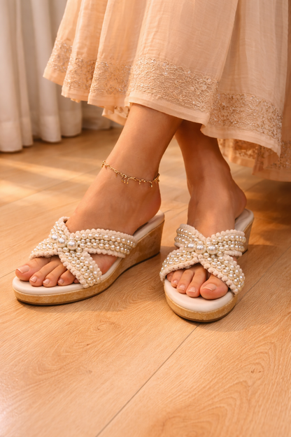 Aurora Ivory Pearl Heels