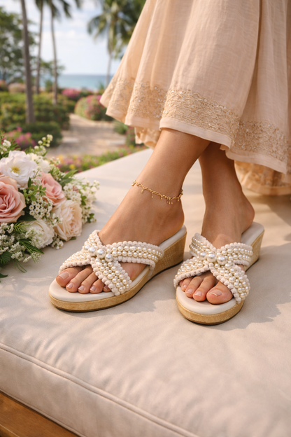 Aurora Ivory Pearl Heels