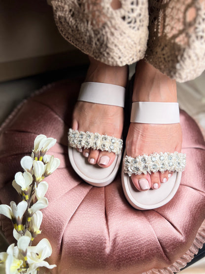 Pearl Blossom Flats Sandal Stories