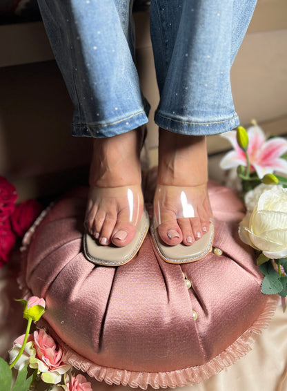 Crystal Clear Block Heels