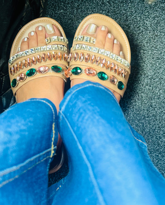 Rhinestone Bling Flats