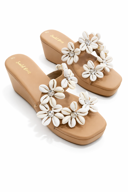 Seashell Bloom Wedges