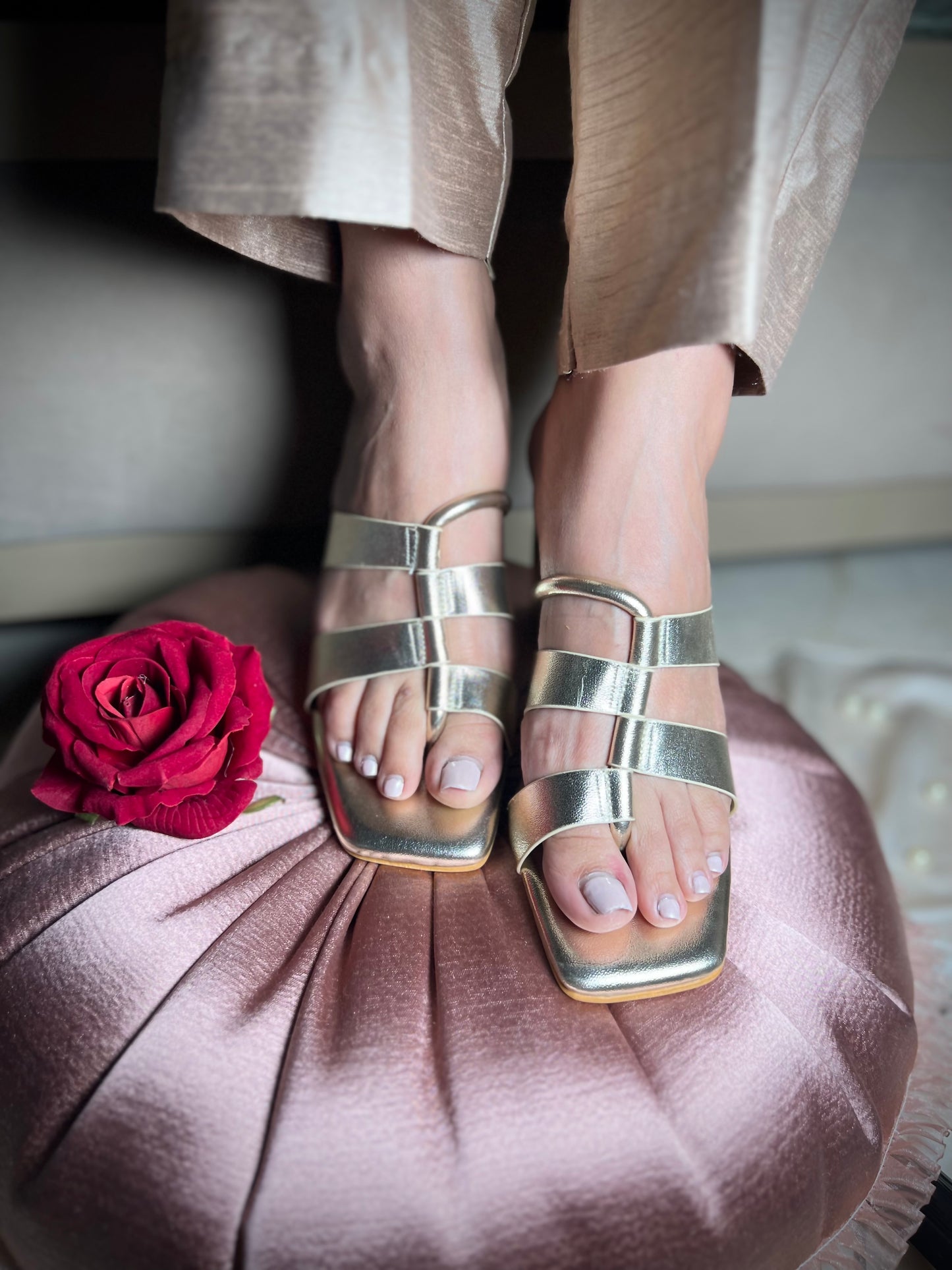 Gold Radiance Heels