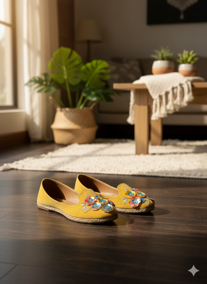 Mehfil Multi-Floral 3D Embellished Espadrilles