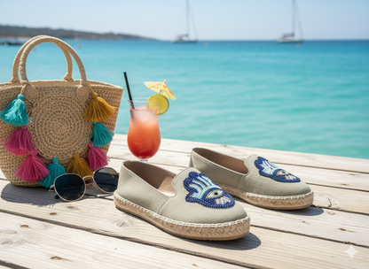 Evil Eye Handcrafted Espadrilles