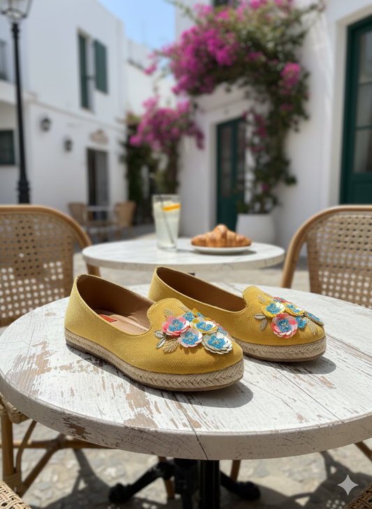 Mehfil Multi-Floral 3D Embellished Espadrilles