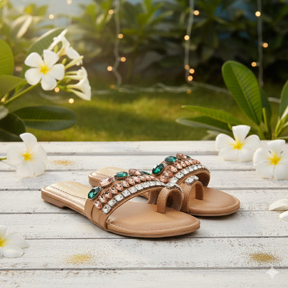 Rhinestone Bling Flats