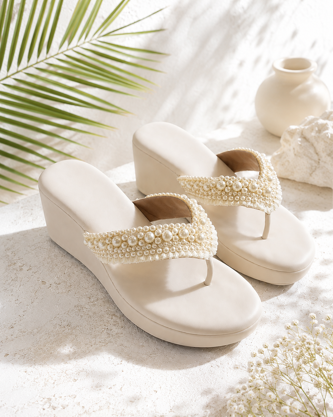 Moon Pearl Luxe V-Wedges