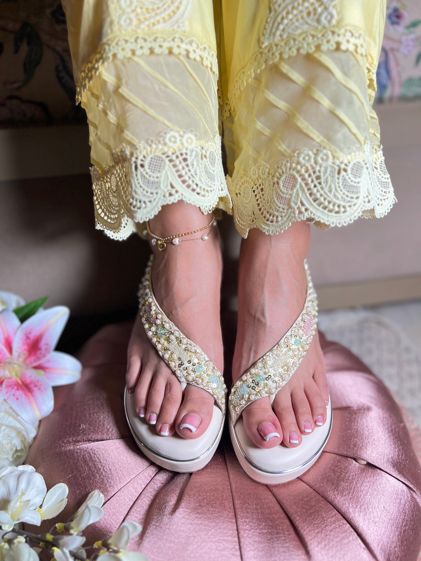 Moonlit Pearl Wedges