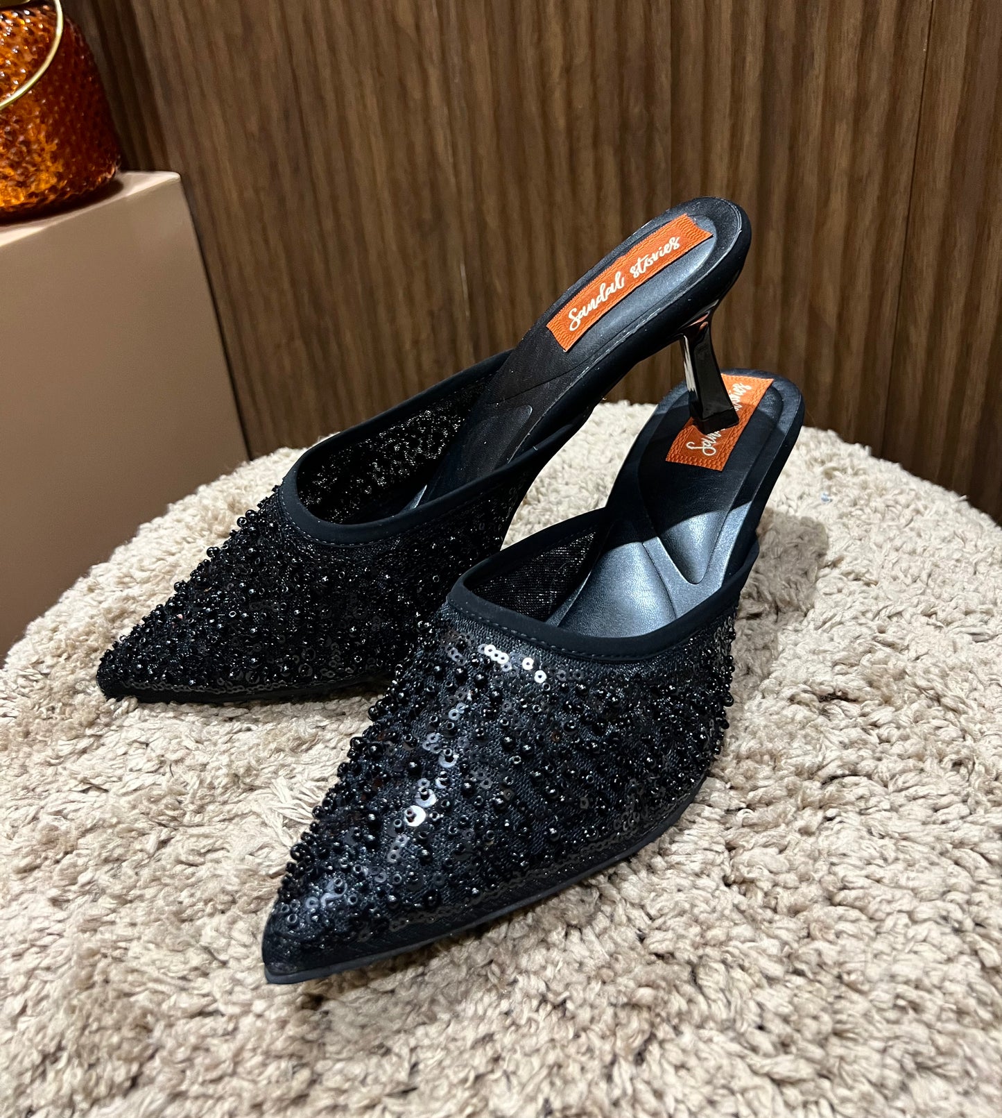 Midnight Sparkle Stiletto Heels