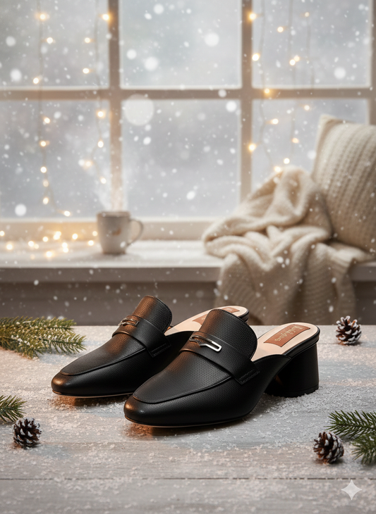 Essential Block Heel Mules