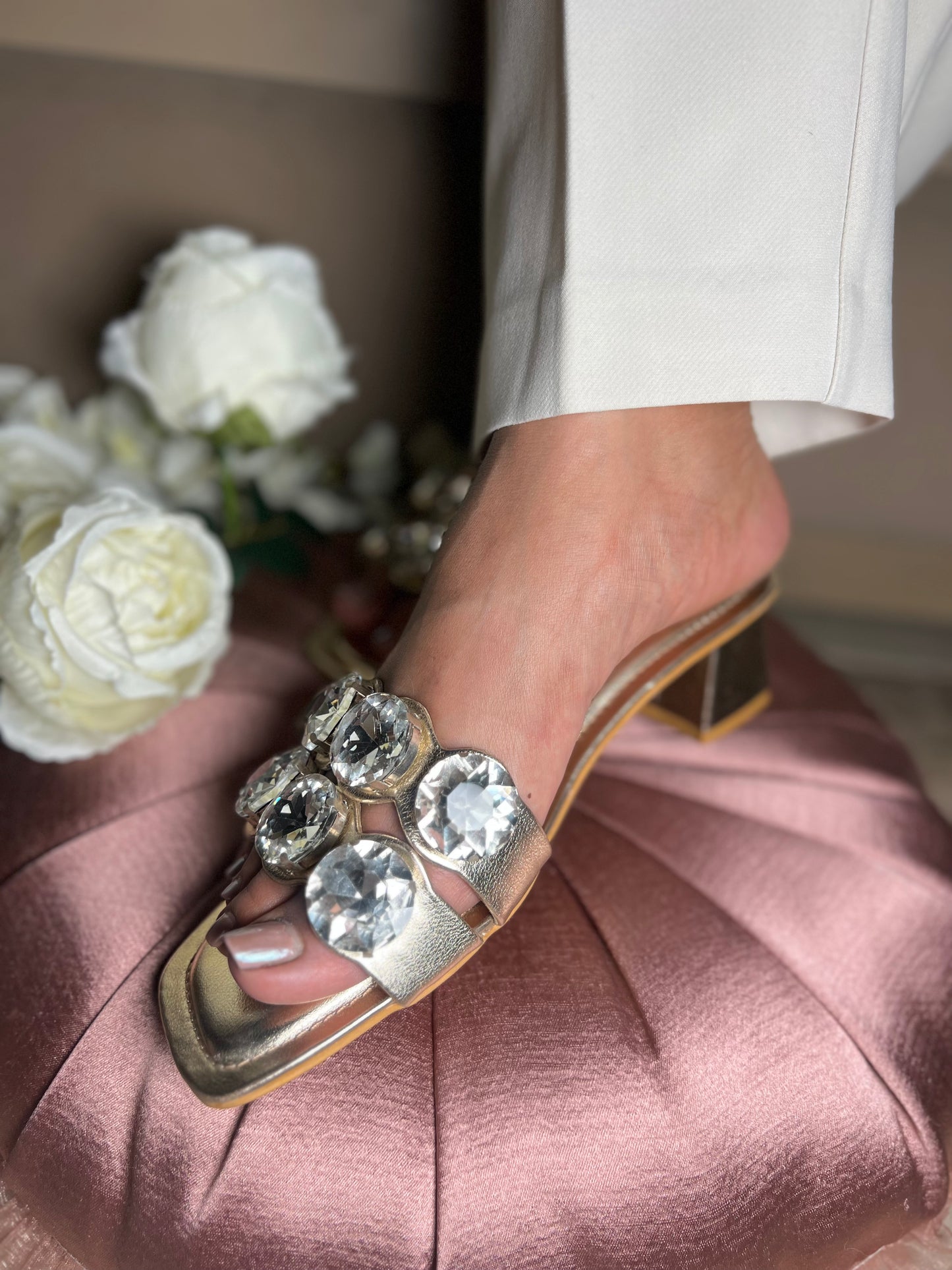 Solitaire Luxe Block Heels