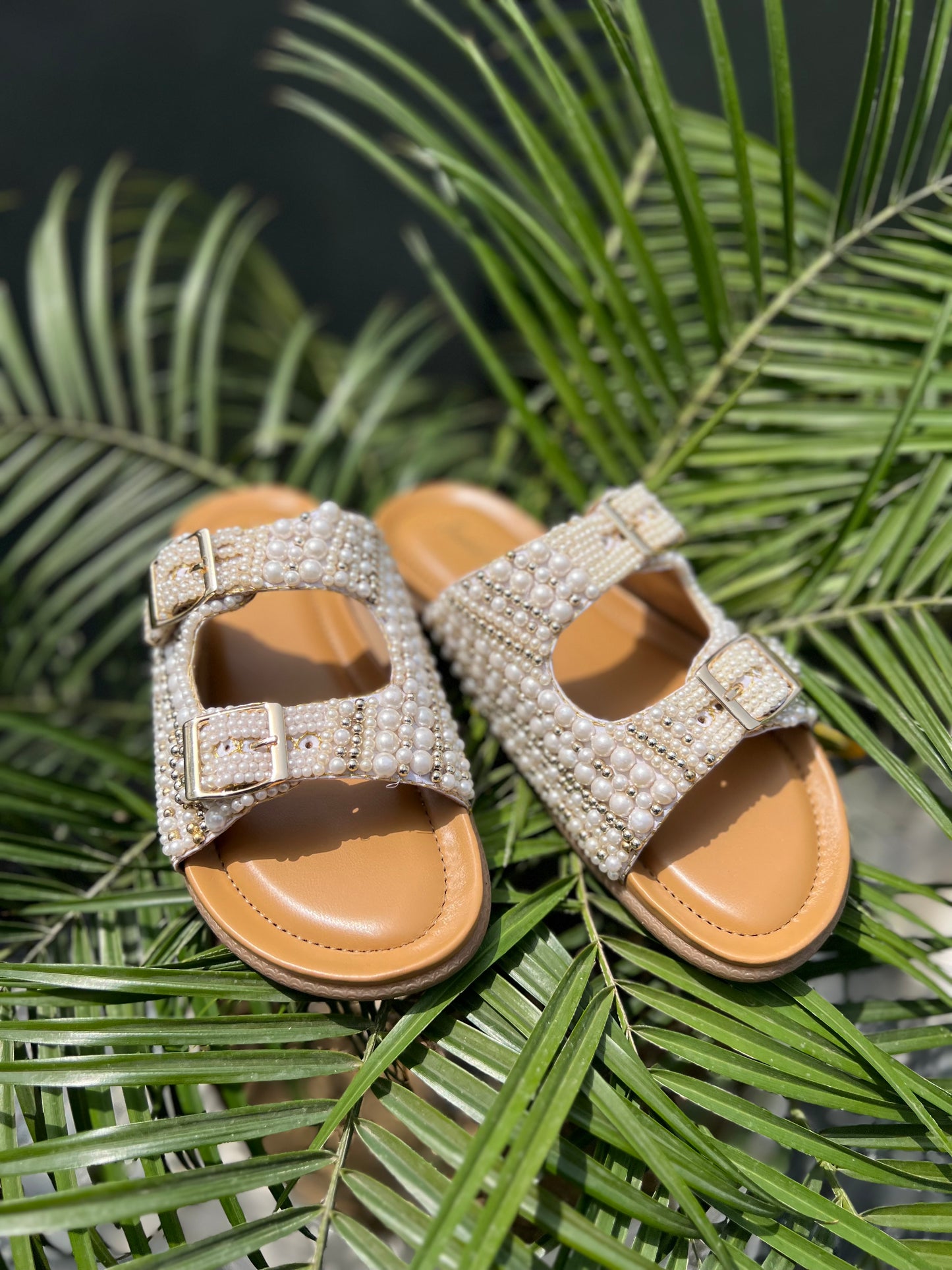 Ivory Pearl Dream Comfort Sliders