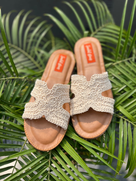 Boho Bloom – Crochet Comfort Sliders