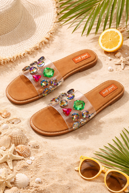 Crystal Carnival Embellished Flats