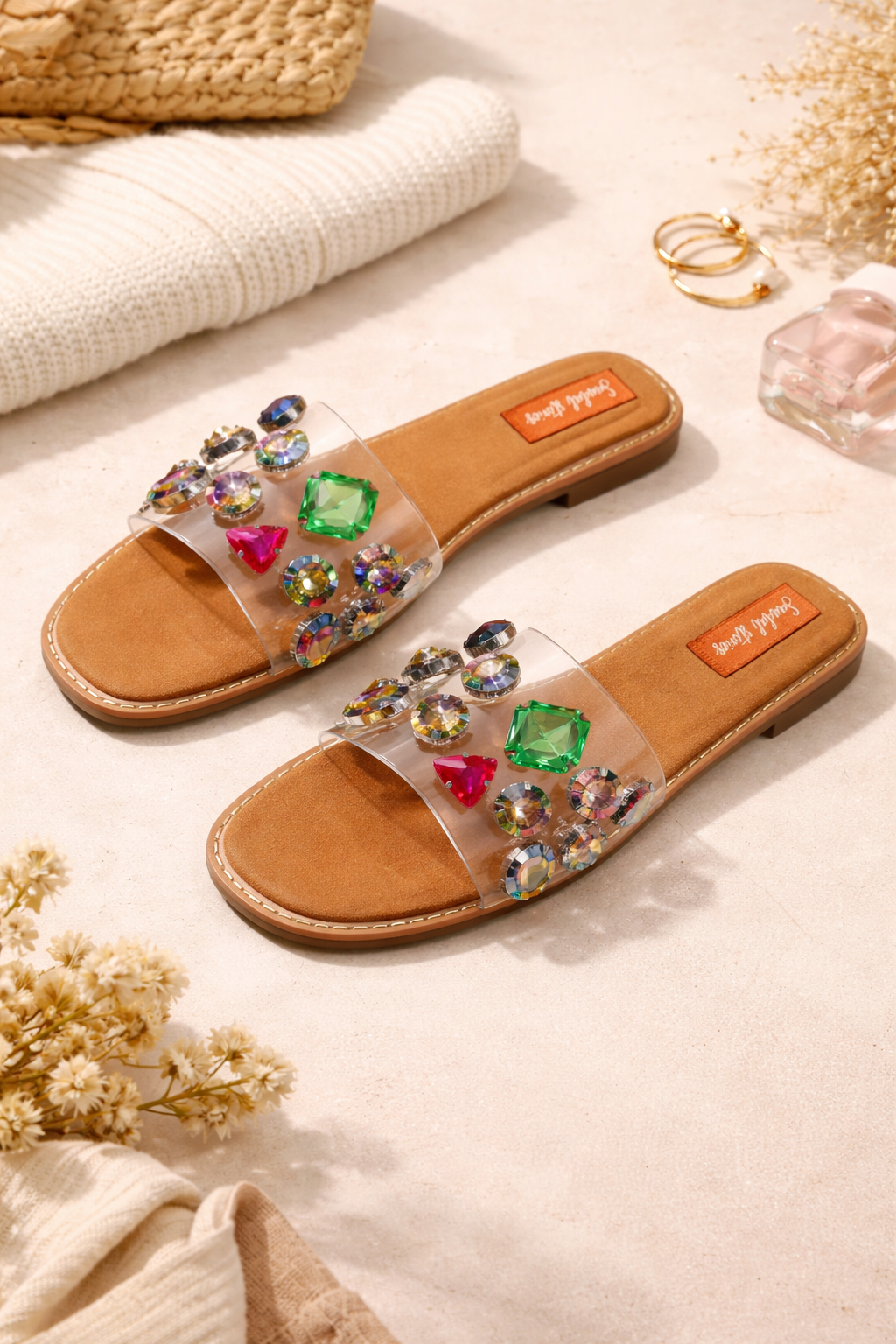 Crystal Carnival Embellished Flats