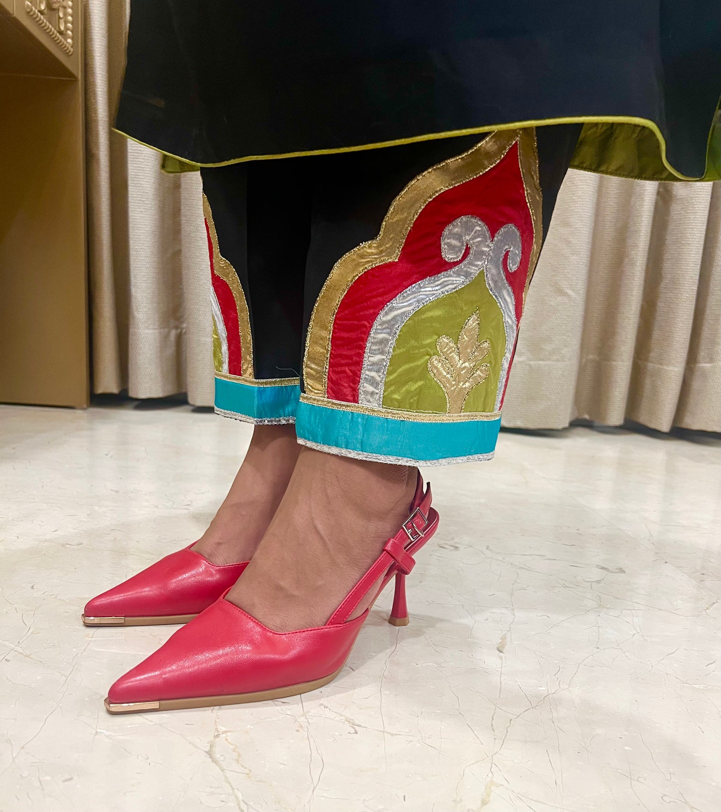 Red Charm Heels Sandal Stories