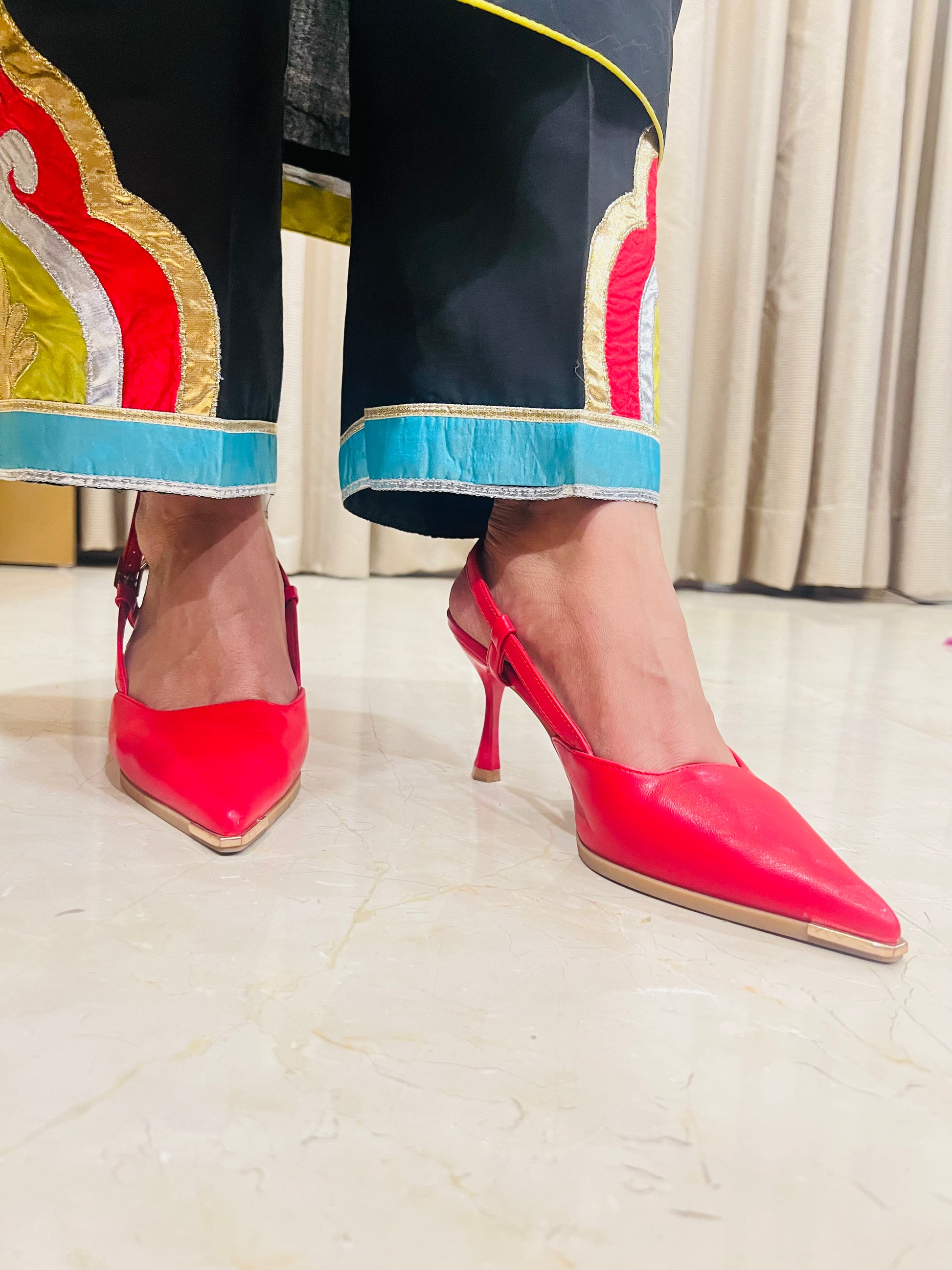 Red Charm Heels Sandal Stories