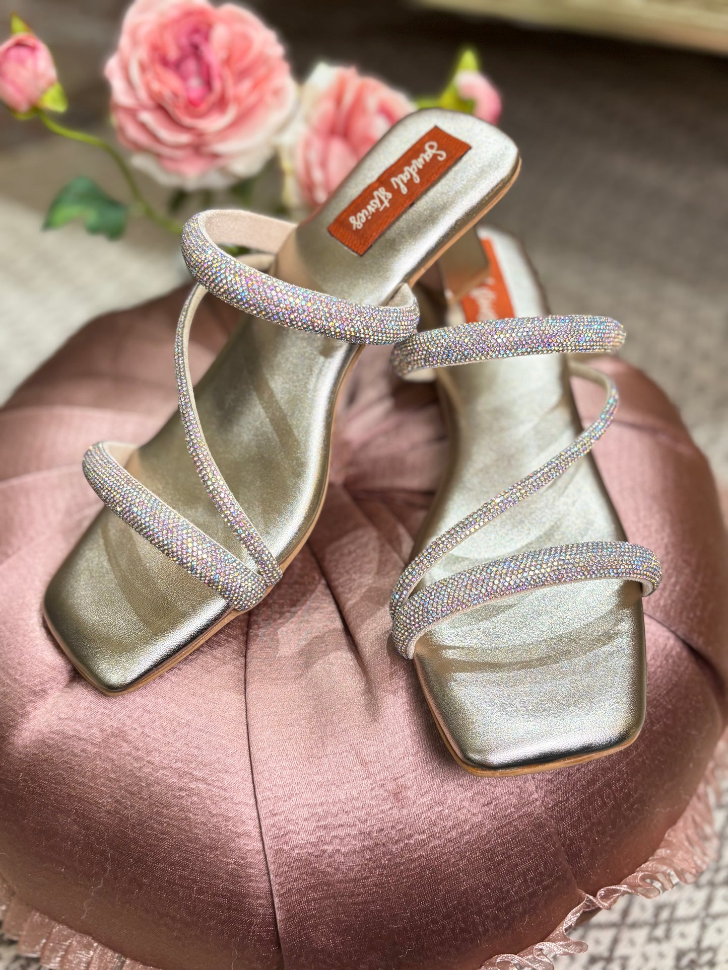 Ziya Sparkle Strappy Heels