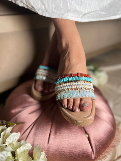 Gulbahaar Multi-Beaded Wedges