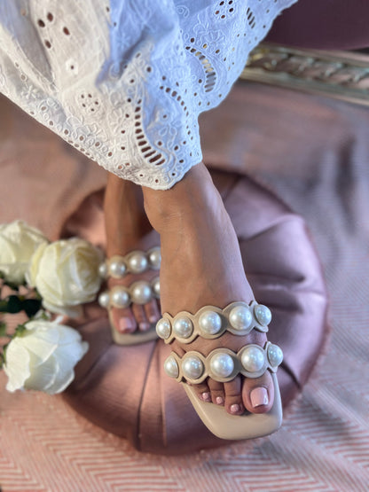 Pearl Elegance Statement Sandals