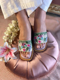 Floral Embroidered Comfort Wedges | 1.5 Inches
