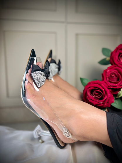 Transparent Black Pumps Sandal Stories