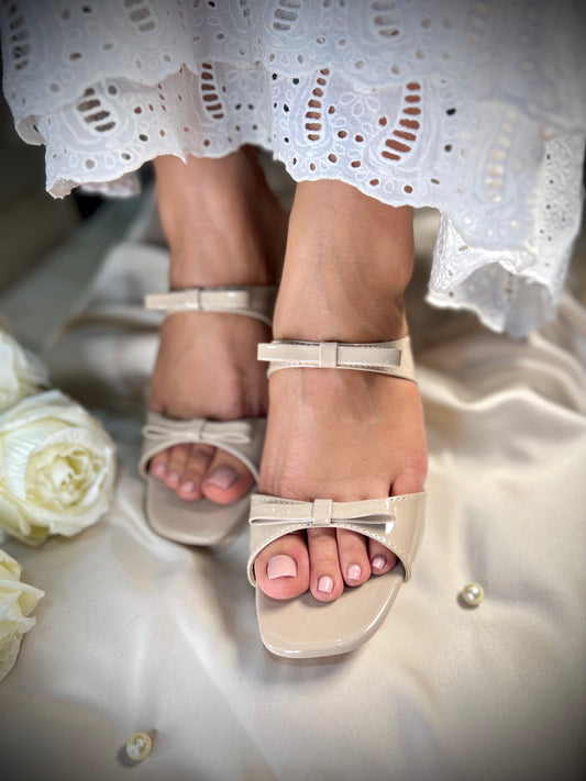 Aria Bow Strap Heels
