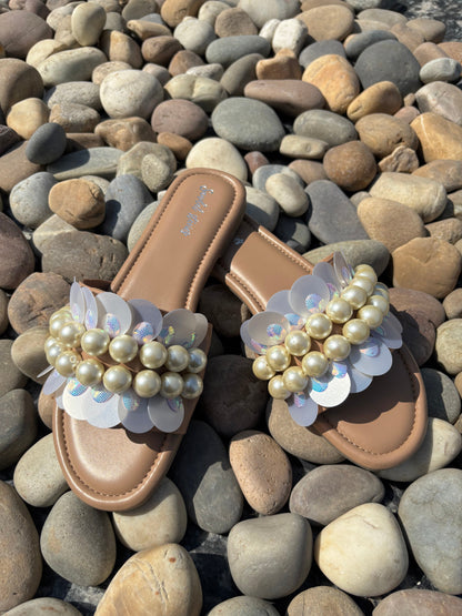 Lustrous Pearl Flats Sandal Stories