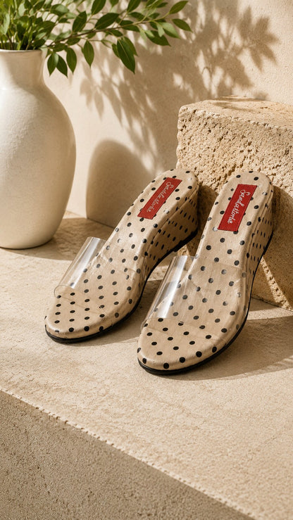 Polka Dot Transparent Wedges